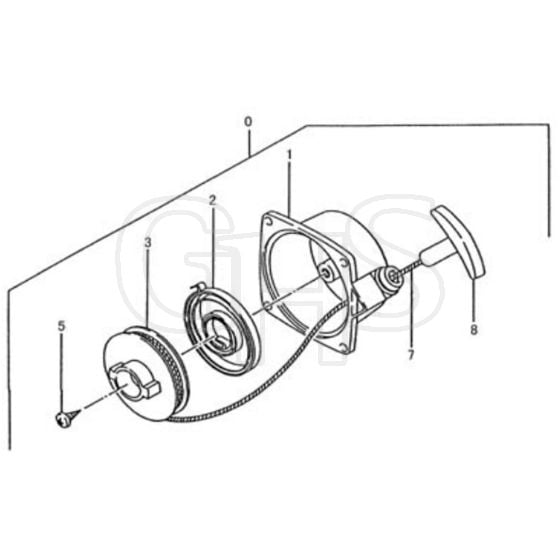 Tanaka THB-2500 - Recoil Starter