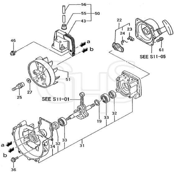 Tanaka THB-2510 - Crankcase