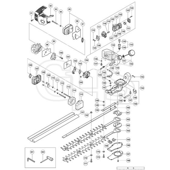 Tanaka HT55 THT 2000SB - Blade Assembly