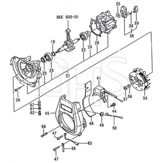 Tanaka TIA-340-9526 - Crankcase