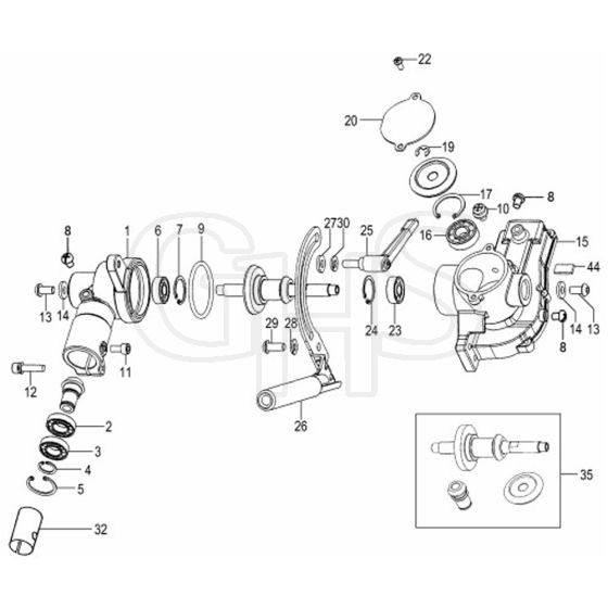 Tanaka TPH-200-H - H14 TPH200H9534 - V257836 - Gear Case