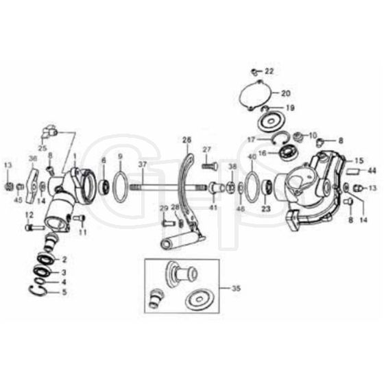 Tanaka TPH-2211 - H21 TPH22119538 - U270424 - Gear Case