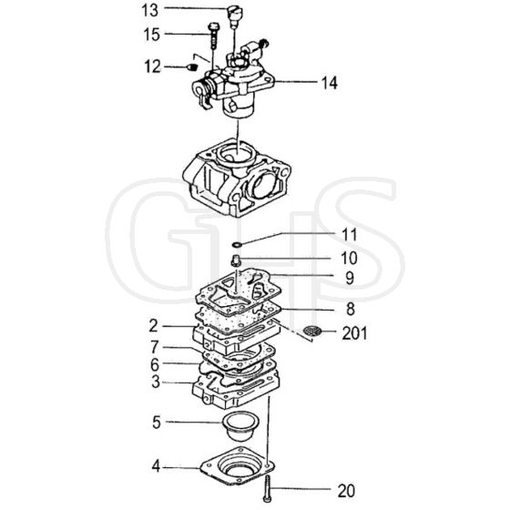 Tanaka TPH-230S - H36 TPH230S9535 - Carburettor