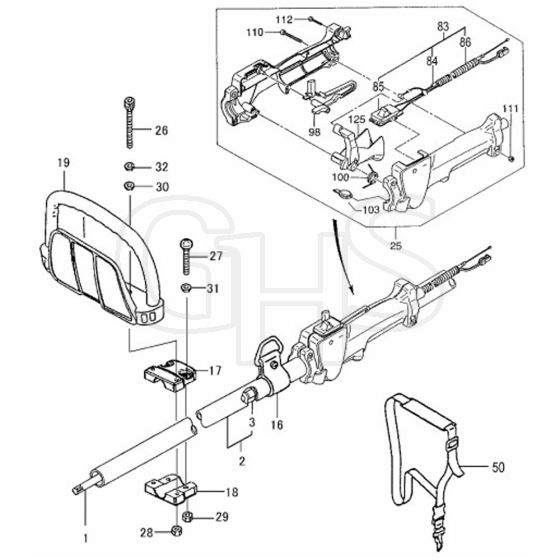 Tanaka TPH-230SS - H43 TPH230SS9536 - Operation Pipe