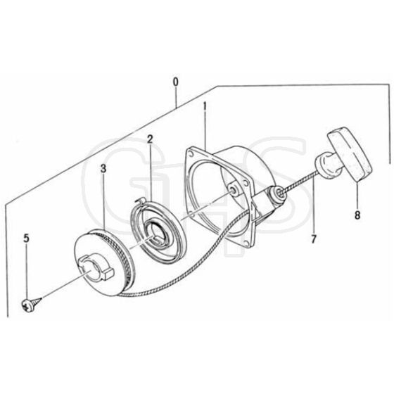 Tanaka TPS 200-2501 - Recoil Starter