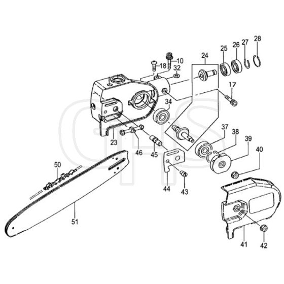 Tanaka TPS 200-2501 - Z071200 - Gear Case 2