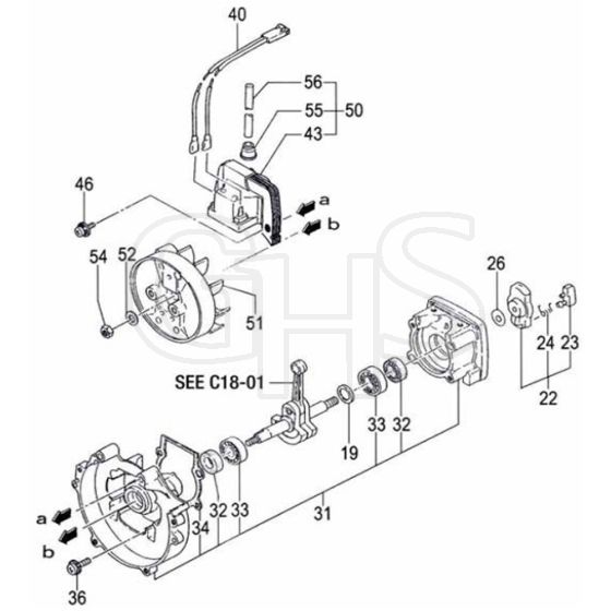 Tanaka TPS-200-2510 - Crankcase