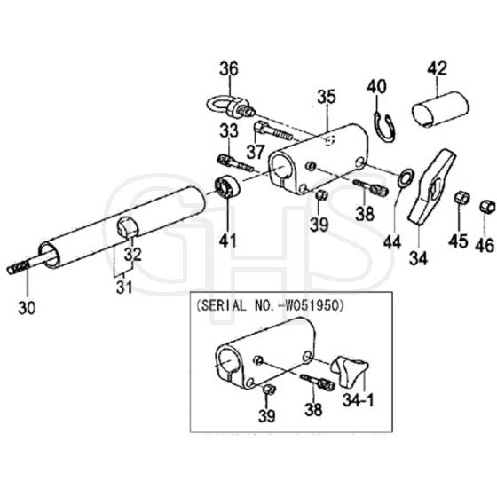 Tanaka TPS-200-2510 - Operation Pipe