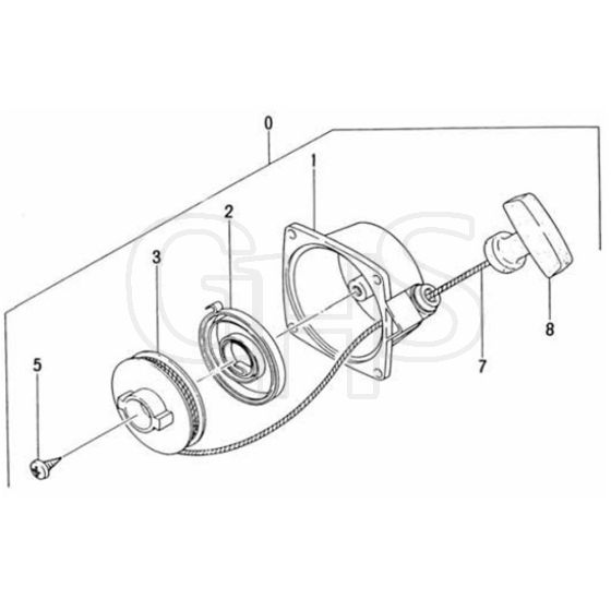 Tanaka TPS-200-2510 - Recoil Starter