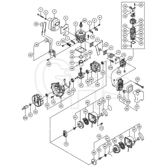 Tanaka TRB 24EAP - Cylinder Assembly