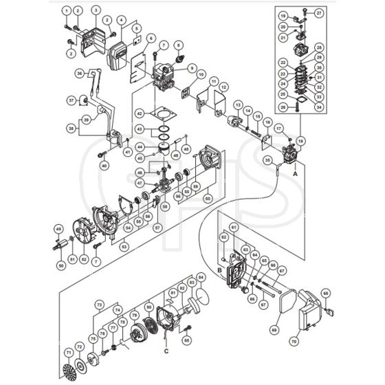 Tanaka TRB 27EAP - Cylinder Assembly