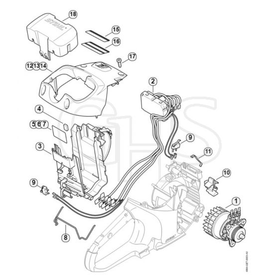 TSA230 B-Electric Motor, Module, Shroud