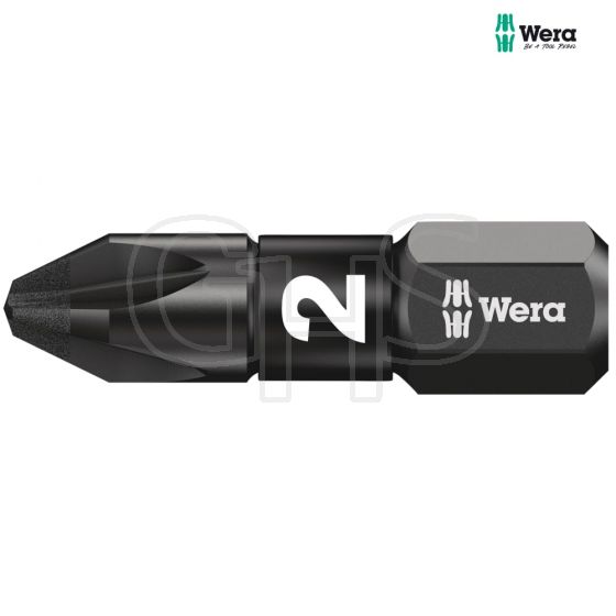 Wera 855/1 Impaktor Insert Bit Pozi PZ2 x 25mm (Box 10) - 5057621001