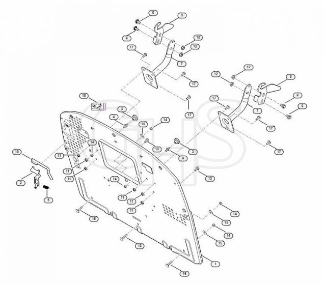 Genuine Stihl RT5097.1 / G - Back panel