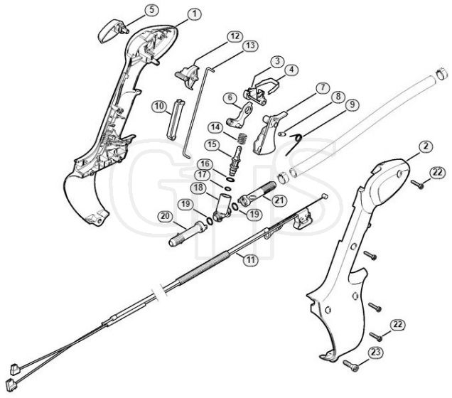 Genuine Stihl SR440 / L - Control handle