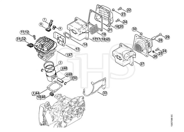 Stihl 044 W Cylinder - B-Group