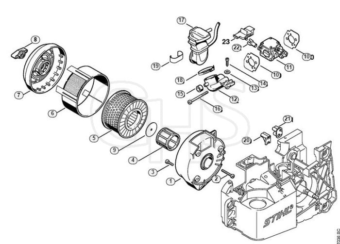 Genuine Stihl TS460 / F - Air filter