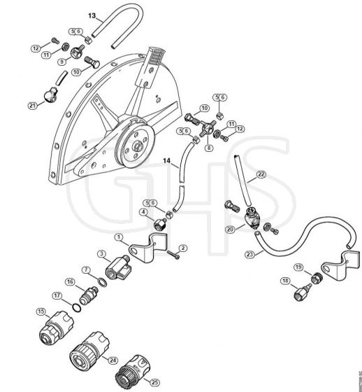 Genuine Stihl TS350 / M - Water attachment