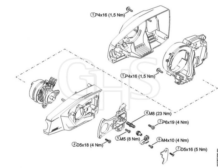 Genuine Stihl HTA65 / H - Tightening torques