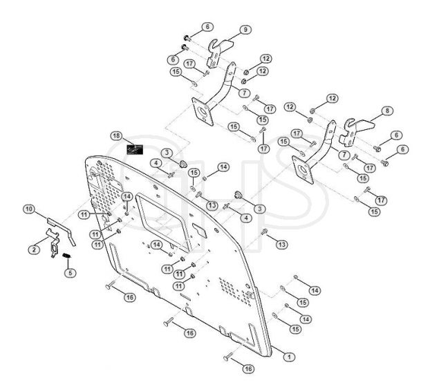 Genuine Stihl RT5097.0 C / G - Back panel