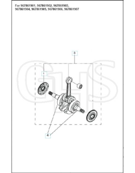 Husqvarna 120MKII - Crankshaft