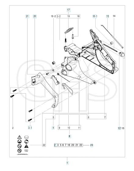 Husqvarna 120 - Rear Handle