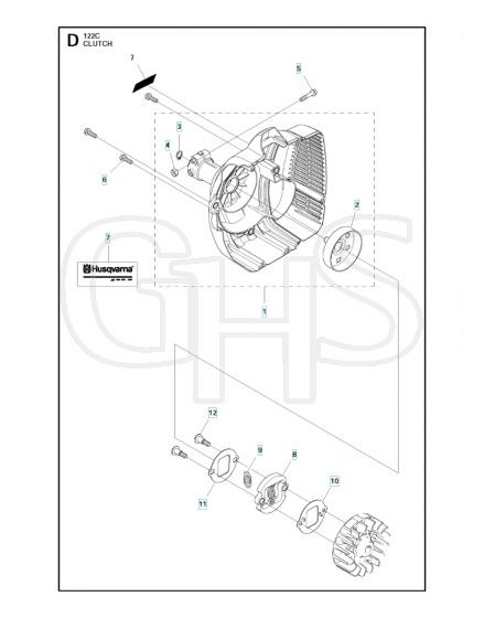 Husqvarna 122C - Clutch