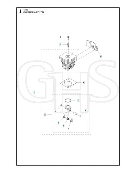 Husqvarna 122C - Cylinder Piston