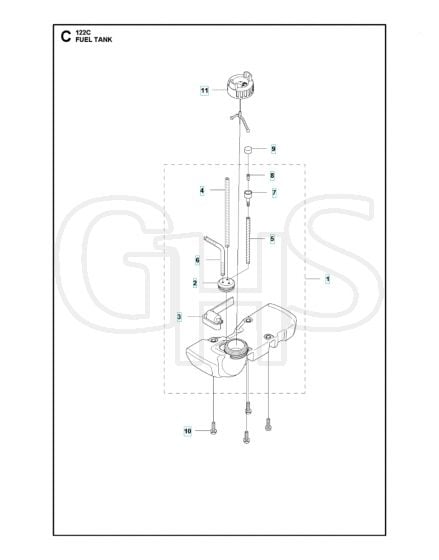 Husqvarna 122C - Fuel Tank