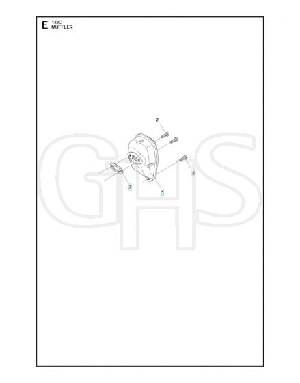 Husqvarna 122C - Muffler