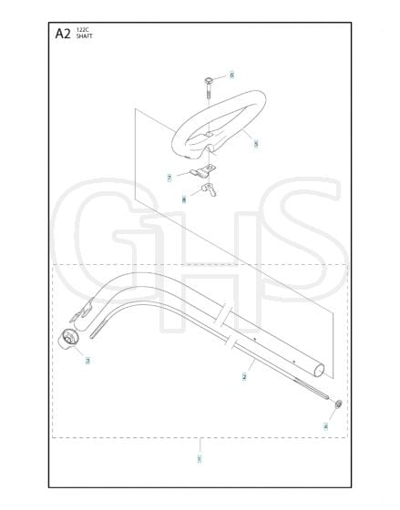 Husqvarna 122C - Shaft 2