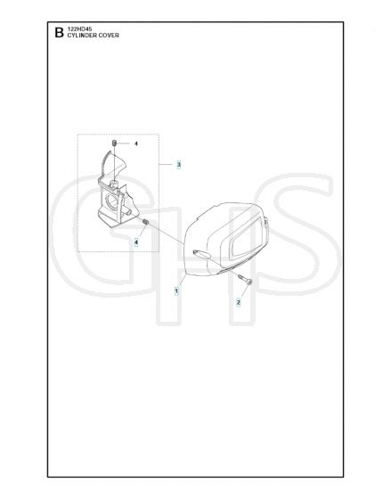 Husqvarna 122HD45 - Cylinder Cover