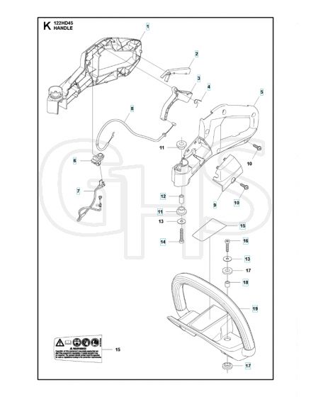 Husqvarna 122HD45 - Handle