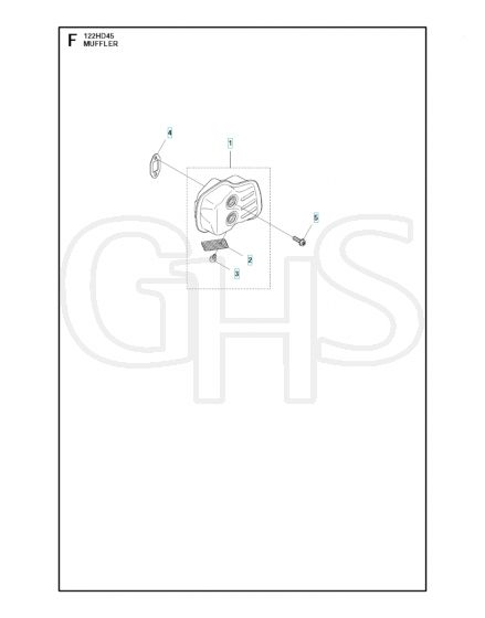 Husqvarna 122HD45 - Muffler