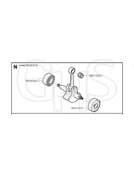 Husqvarna 123L - Crankshaft