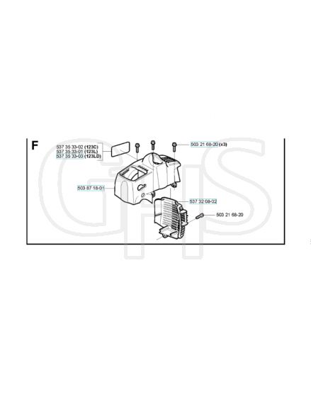 Husqvarna 123Ld - Muffler Cover