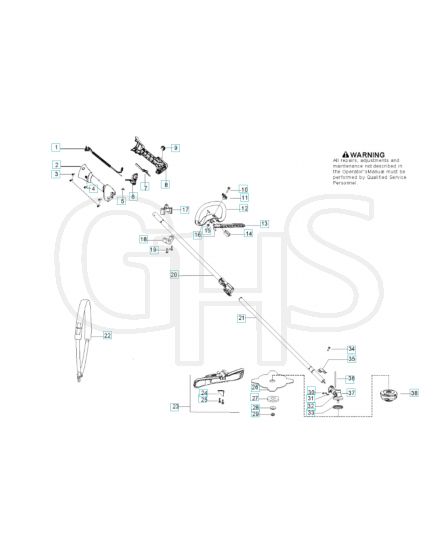 Husqvarna 128Djx - Shaft & Handle