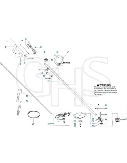 Husqvarna 128LX - Shaft & Handle