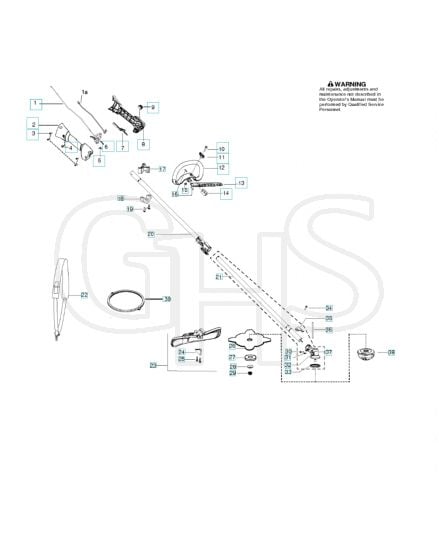 Husqvarna 129Djx - Shaft & Handle