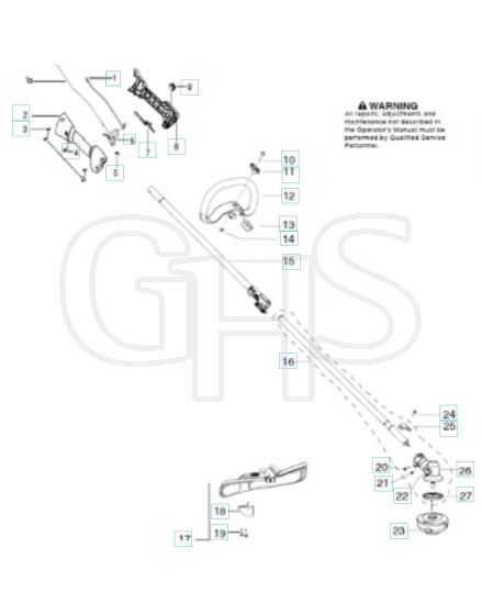 Husqvarna 129Ldx - Shaft & Handle