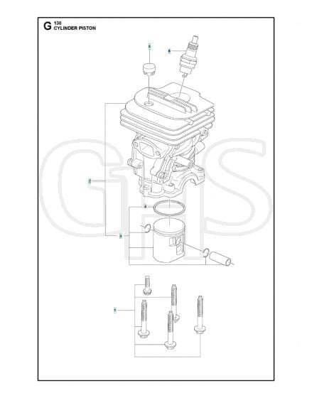 Husqvarna 130 - Cylinder Piston