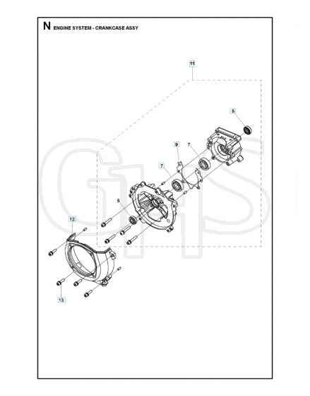 Husqvarna 131Rb - Crankcase