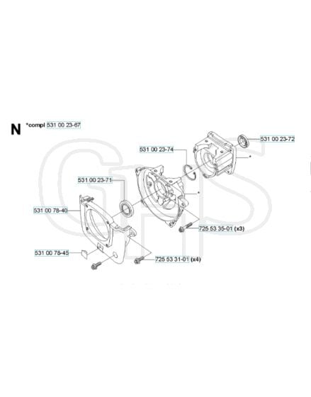 Husqvarna 132RJ - Crankcase