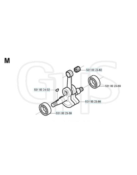 Husqvarna 132RJ - Crankshaft