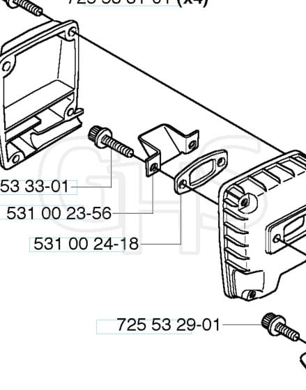 Husqvarna 133R - Muffler