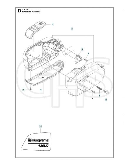 Husqvarna 136Lic - Battery Housing