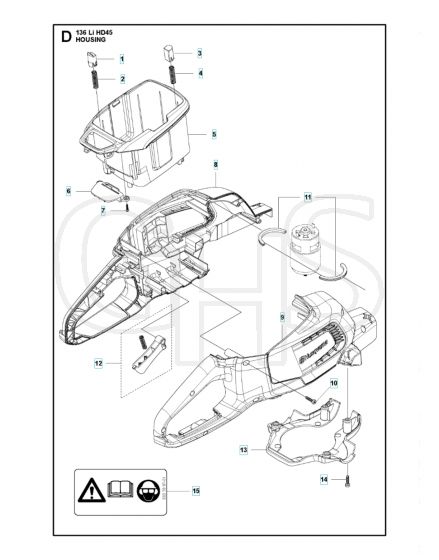 Husqvarna 136LIHD45 - Housing