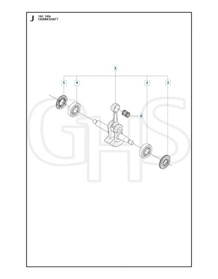 Husqvarna 140 - Crankshaft