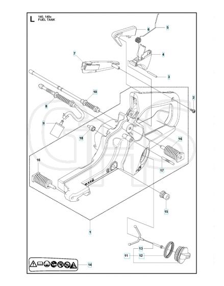 Husqvarna 140 - Fuel Tank