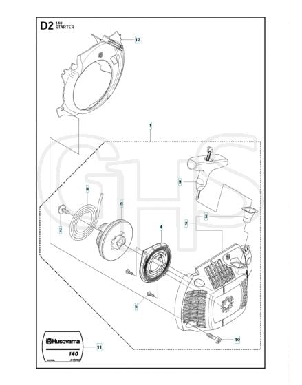 Husqvarna 140 - Starter